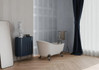 Настенная плитка СП1405 Haussmann Azul 40х120 Metropol матовая, рельефная (структурированная) керамическая R0003000