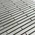 Мозаика Marble Mosaic Stripes Metal нержавеющая сталь 30х34 см чип 10х98 мм, серебро-silver