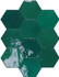 Настенная плитка Zellige Hexa Emerald (122086) 10,8х12,4 Wow глянцевая керамическая