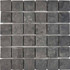 Мозаика из сланца Slate Black PIX298, чип 48х48 мм, сетка 305х305 мм природная, серый