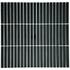 Мозаика Marble Mosaic Kit-Kat Black керамика 28.2х29.4 см полированная чип 12x92 мм, черный