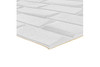 3D панель самоклеющаяся Lako Decor Скошенный кирпич белый для стен 770х700х6 мм (плитка пвх LVT) LKD-06-05-01