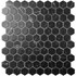 Мозаика Hex Marquina (на сетке) 3.5х3 стекло 30.7х31.7
