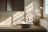 Декор RCUV Travertino Wall Decoro Malva Touch Cross Bianco Rett 40x120 Marazzi Ragno матовый керамический УТ-00051332