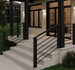 Ступень L Limestone Crema 32x120 AS с подступенником керамогранит матовая, противоскользящая УТ-00000685