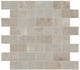 Мозаика Aix Cendre Minibrick Tumbled-30,5x30,5 3.7x7.5 керамическая