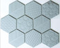 Мозаика R-332 керамика 25.6х29.5 см матовая чип 95х110 мм, серый