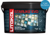 Затирка для плитки эпоксидная Litokol двухкомпонентный состав Starlike Evo S.340 Blu Denim 1 кг 485350002
