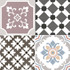 Керамогранит Chic Helen Cold 44,5x44,5 Dual Gres матовый напольный DG_CH_HEL_CL_DP