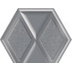 Декор Morning Silver Heksagon Inserto Pol. Paradyz Ceramika 17.1x19.8 рельефная (структурированная), глянцевая керамический 5900144065857