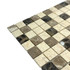 Мозаика Marble Mosaic Mix stone 1 Mat камень 30х30 см матовая чип 23х23 мм, бежевый, коричневый, черный