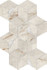 Мозаика Marvel Diva White Everest Mosaico Hex Lapp. 23.3х40.3 керамогранит Atlas Concorde Italy полированная, серый AYLR