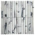 Мозаика Marble Mosaic Lilac Bars 305*305 15x151x12 мрамор 30.5х30.5 см матовая чип 15х151 мм белый, серый