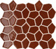 Мозаика Italon Avantgarde Ruby Mosaico Spectrum 29.2х33.2 керамогранит матовая красный 600110001122