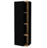 Подвесной шкаф-пенал 150x50 Jacob Delafon Terrace EB1179G-274 Черный Лак, ориентация левая