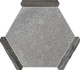 Керамогранит Sacramento Gris Ebano 22x25 Monopole матовый напольный 71240