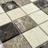 Мозаика Marble Mosaic Mix stone 1 Mat камень 30.5х30.5 см матовая чип 48х48 мм, коричневый, бежевый