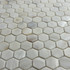Мозаика Marble Mosaic Hexagon White Shell ракушка 30.5х30.5 см чип 20х20 мм, белый