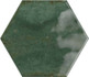 Настенная плитка Hope Hex Olive Glossy 15x17.3 глянцевая керамическая