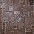Мозаика TM-502 керамика 30х30 см глянцевая чип 48х48, 20х96 мм, коричневый