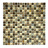 Мозаика Marble Mosaic Eclipse стекло+мрамор 30х30 см полированная чип 15x15 мм бежевый, золотой-oro-gold