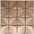Мозаика Marble Mosaic Origami Rose нержавеющая сталь 30х30 см 3D чип 75х75 мм, медь