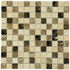 Мозаика Marble Mosaic Mix stone 1 Pol камень 30х30 см полированная чип 23х23 мм, бежевый, коричневый, черный