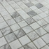 Мозаика Marble Mosaic Volakas White Pol мрамор 30.5х30.5 см полированная чип 15х15 мм белый, серый
