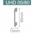 Напольный плинтус Solid UHD Polymer с креплением на клей 1 UHD 05/80, белый 13х80х2000 ударопрочный полистирол под покраску