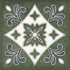 Декор Smalto Decor 3 Verde 15х15 Керлайф матовый керамический 924212