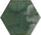 Настенная плитка Hope Hex Olive Glossy 15x17.3 глянцевая керамическая
