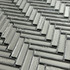 Мозаика Marble Mosaic Chevron Silver стекло 30х30 см глянцевая чип 10x40 мм, серебро-silver
