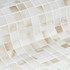 Мозаика Sponge стекло 31.3х49.5 см матовая, рельефная чип 2.5x2.5 мм, бежевый, белый