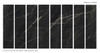 Керамогранит Calacatta Black Matt 80х320 Staro Slab Matt матовый универсальная плитка УТ-00000931