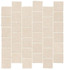 Мозаика Boost Natural Kaolin Mosaico Tumbled 31x31 керамогранит матовая, бежевый A7CF