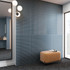 Настенная плитка Plinto Out Blue Gloss 10.7х54.2 DNA Tiles глянцевая, рельефная (структурированная) керамическая 78803293