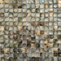 Мозаика Pixmosaic PIX774 из натурального перламутра, 30.5х30.5 см глянцевая чип 20x20 мм, бежевый, коричневый