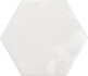 Настенная плитка Hex White Glossy 15x17,3 глянцевая керамическая