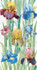 Панно Fiori  "Ирисы" (3 части) 40х75 Pieza Rosa керамическое 377017