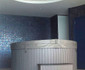 Мозаика Ezarri Blue Moon стекло 31.3х49.5 см глянцевая чип 25х25 мм, синий