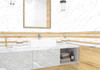 Настенная плитка Elemento Bianco Carrara WT9ELT00 AltaCera 25x50 глянцевая керамическая