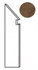 Плинтус Axi Dark Oak Battiscopa Sag.SX ANMI 7.2x30 шт керамогранит