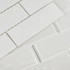 Мозаика Rumba White стекло 30х30 см глянцевая чип 48х148 мм, белый
