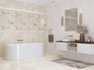 Панно Opale Beige Flower (2 шт) Azori 63х63 глянцевое керамическое 589032003
