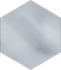 Вставка Uniwersalny Hexagon Lustro Paradyz Ceramika 26х26 глянцевая керамическая 5900144097032