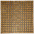 Мозаика Marble Mosaic Metalic Rose Pol нержавеющая сталь 30х30 см полированная чип 15х15 мм, золотой-oro-gold