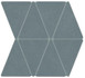 Мозаика Boost Natural Cobalt Mosaico Rhombus 36,7x33,8 керамогранит матовая, синий A7CS