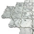 Мозаика Marble Mosaic Arabesco Carrara Bianco Pol камень 27.8х32.5 см полированная чип 68х68 мм, серый, белый