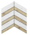 Мозаика SM01/SI01 Chevron 37,5x29x10 неполированная керамогранит