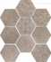 Керамогранит Riabita Natural Esagona Fabric 24х27.7 (56 B) матовый